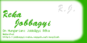 reka jobbagyi business card